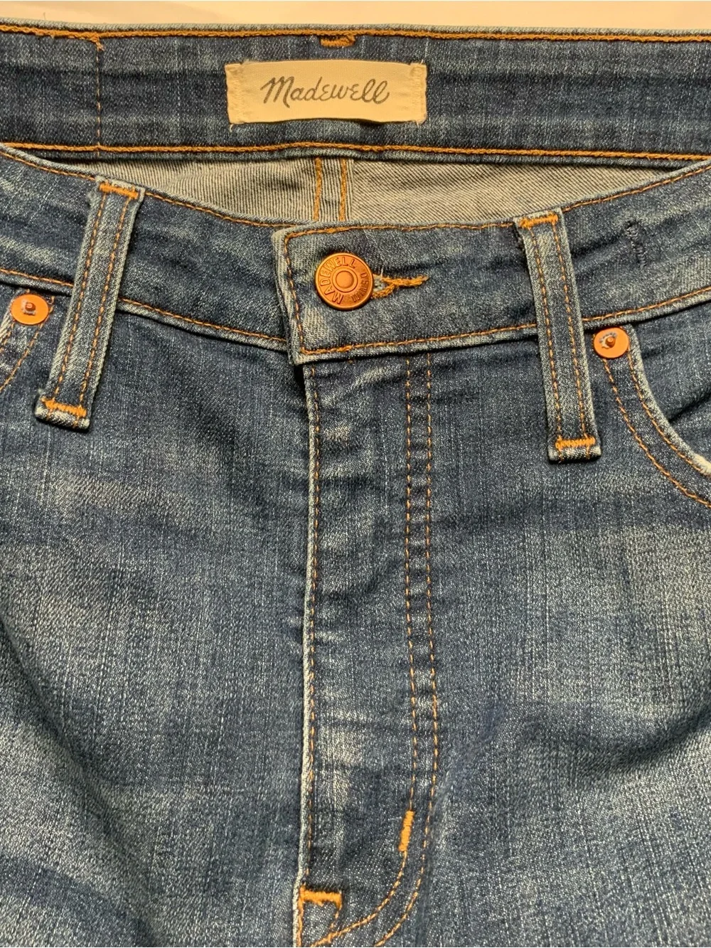 Madewell Jeans Lot of 2 Size 29 Petite High Rise Skinny Curvy Distressed Denim